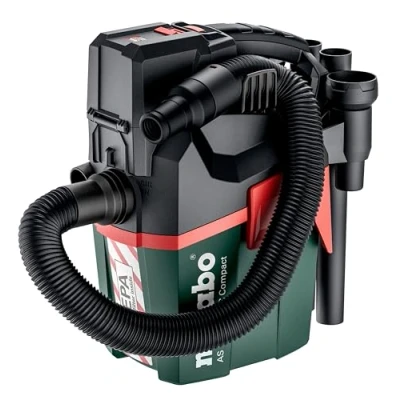 Imagen de metabo 602029850 Aspirador versión SIN BATERÍAS 18V Li Ion AS 18 HEPA PC Compact, 1400 W, 35 litros, Multicolor