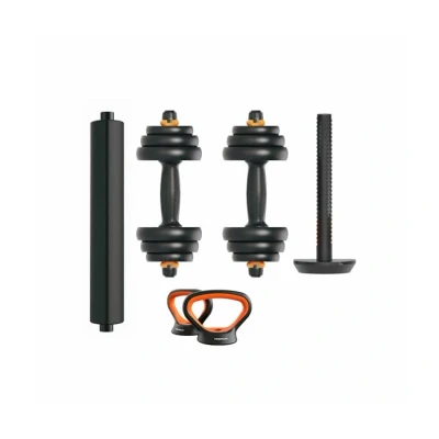 Imagen de FED ORMANC20V2 Kit Mancuernas V2 + Barra Pesa Rusa 20kg Xiaomi FED, 20kg, Modulables, Multifunción, Empuñadura ergonómica