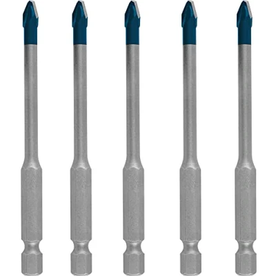 Imagen de Bosch Professional 5 piezas Set de brocas Expert HEX 9 HardCeramic (para Tejas, Baldosas, Ø mm, accesorios Taladro impacto rotativo)