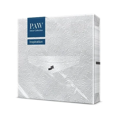 Imagen de PAW Servilletas Papel 3 Capas (33 x 33 cm) I 20 Unidades con Diseño de Cumpleaños Decoradas para Cumpleaños, Fiesta, Decoupage Color: Inspiration Classic (silver)