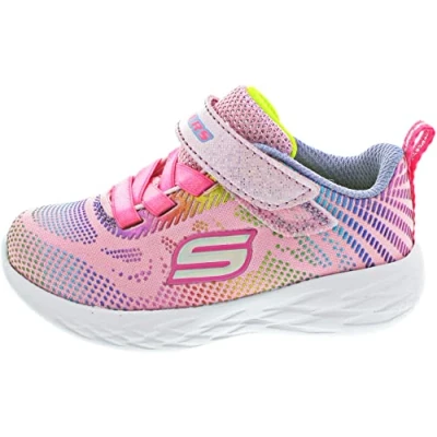 Imagen de Skechers Performance GO RUN 600 Shimmer Speeder Unisex Zapatillas de running neutras para niños, Talla: 31, Light pink/multicolor Zapatos