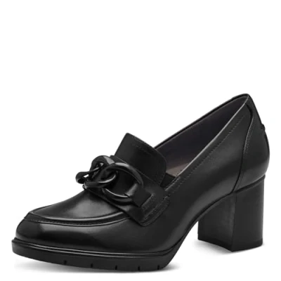 Imagen de Tamaris Comfort 8 84403 41 Komfortable Mehrweite Bequemschuh Damenschuh mit Kette Alltagsschuhe Business, Zapatos de Tacón Mujer, Black Nappa, 40 EU Ancho