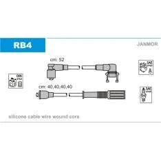 Imagen de JANMOR RB4 Juego de Cables Encendido RENAULT: Super 5 Hatchback, TWINGO 1, 19 II Hatchback