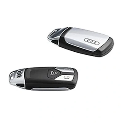 Imagen de Audi 8W0071208BZ7G Embellecedor para Llave con Logo de Anillas, Solo 4M0959754 8W0959754 8S0959754 Pasador Cromado (Plateado florete)