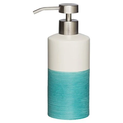 Imagen de Sealskin Dispensador de Jabón Doppio, 6.7 x 8.5 18 cm, Porcelana, Aqua