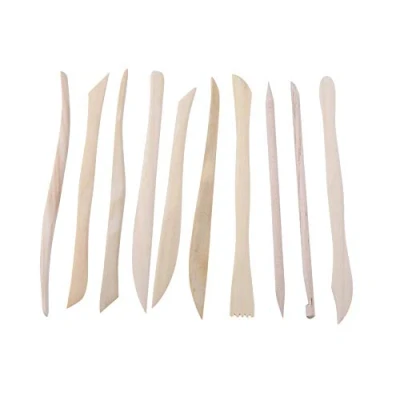 Imagen de 10pcs Ceramica para Modelar de Bricolaje Conjunto Herramientas Escultura Arcilla Madera Modelado Polimérica