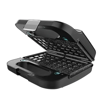 Imagen de Cecotec Sandwichera Rock&#039;nToast 4in1. 1000 W de potencia, Capacidad para 2 Sándwiches, Acabados en Acero inoxidable, 4 Placas intercambiables con Revestimiento Piedra RockStone