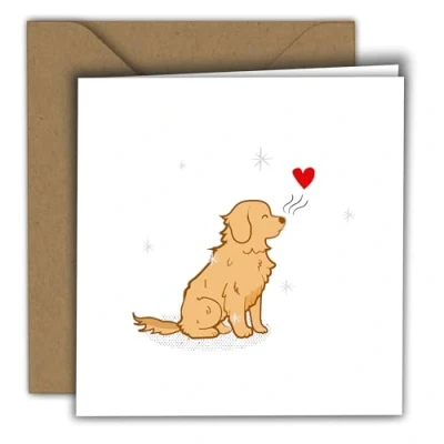 Imagen de Edition Colibri tarjeta de San Valentín para él y ella, A6, plegable con sobre, amor, aniversario, Valentín, divertida perro