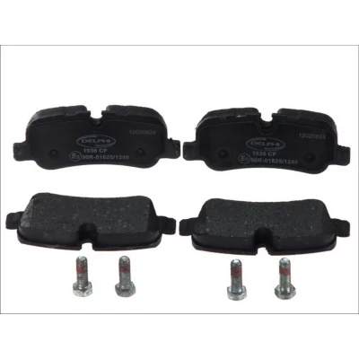 Imagen de DELPHI LP1936 Juego de pastillas freno preparado para indicador desgaste Chapa antichirridos con accesorios LAND ROVER: Range Rover Sport