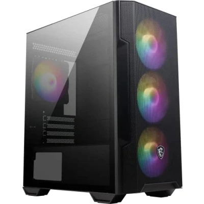 Imagen de MSI MAG FORGE M100R Caja PC Mini Torre Vidrio Templado, Admite Micro ATX y ITX, c/Controlador Hub, Filtro de Polvo Magnético, Puerto USB 3.2 Gen1 Tipo A