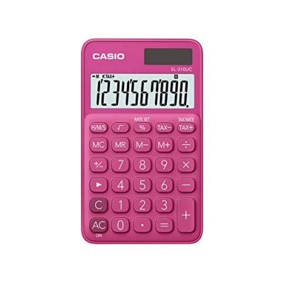 Imagen de CASIO SL 310UC RD Calculadora, 0.8 x 7 11.8 cm, color rojo