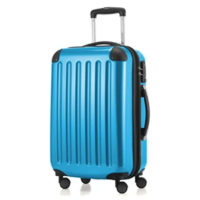 Imagen de Hauptstadtkoffer Alex Trolley rígido con cierre TSA, 42 litros, 55 x 35 20 cm, Azul cian