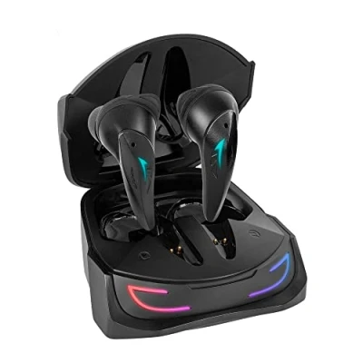 Imagen de Mars Gaming MHI ULTRA Negro, Auriculares Inalámbricos TWS, RGB Flow, Bluetooth 5.3, Triple Cancelación Ruido, 24H Batería
