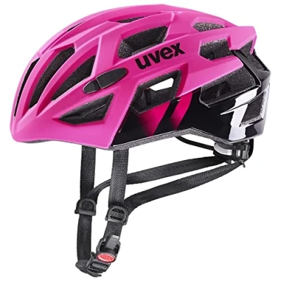 Imagen de uvex race 7, casco Performance seguro unisex, ajuste de talla individualizado, protección contra impactos, rubin, black, 51 55 cm