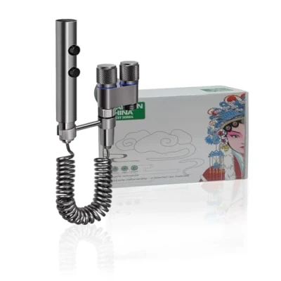 Imagen de Grifo Bidet Para WC Duchas Higienicas Taps con Mangueras Telescópicas de 2m Pulverizador Válvula Doble Control, Lavado Inodoros Higiene Personal Baño Mascotas (Grey I)