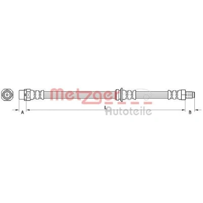 Imagen de METZGER 4110946 Latiguillos de Freno 446 BMW: 3 Touring, Coupé, Berlina