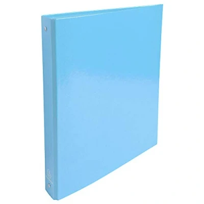 Imagen de Exacompta ref. 519292E Iderama Caja de 10 archivadores rígidos, 4 anillas redondas, diámetro 30 mm, parte trasera 40 dimensiones externas: 32 x 26 cm, tamaño A4, color azul claro