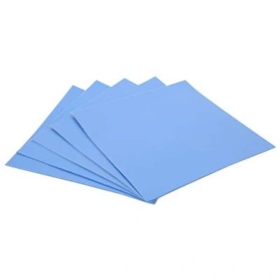 Imagen de Almohadilla Térmica de 100 x 0.5 mm 5 Piezas 1.5 W/m k Conductividad Silicona CPU GPU Hoja Conducción Calor para Radiador Tubo