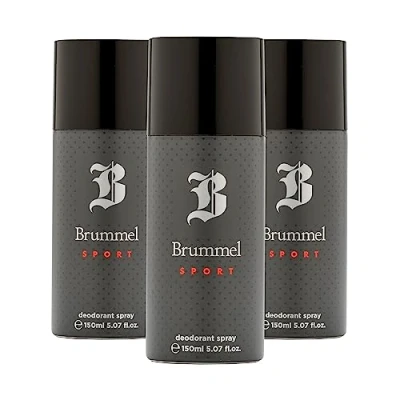 Imagen de BRUMMEL Sport, Desodorante Hombre Spray, Pack de 3 x 150 ml, para Todo Tipo Piel, Protección Larga Duración, Deodorant Hombre, Aroma Oriental Amaderado, Fragancia Fresca