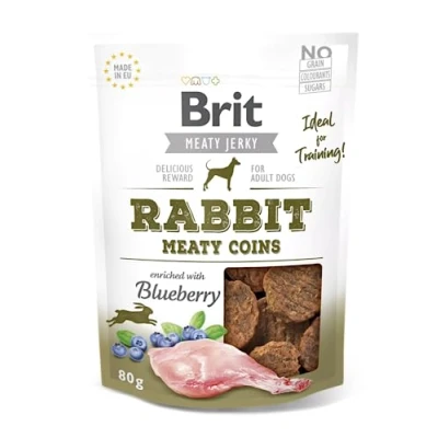 Imagen de Snacks para Perros VAFO PRAHA s.r.o. Brit Dog 80G Snack Justky Rabbit Monedas