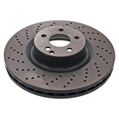 Imagen de FEBI BILSTEIN 44145 Disco de freno Eje delantero 360 36 5 112 perforado/ventil. int. revestido altamente carbonizado MERCEDES BENZ: Clase S Berlina