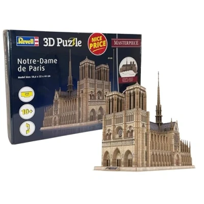 Imagen de Revell Notre Dame de Paris, Masterpiece, 293 Parts 3D Puzzle, Multicolor (0193)