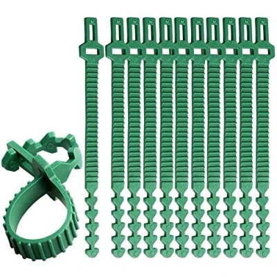 Imagen de KAHEIGN 10 Piezas Tarea Pesada Lazos De Plantas, 35cm Correas Ajustables para árbol Plantas Jardín Enclavamiento Soporte Arbustos Rosales