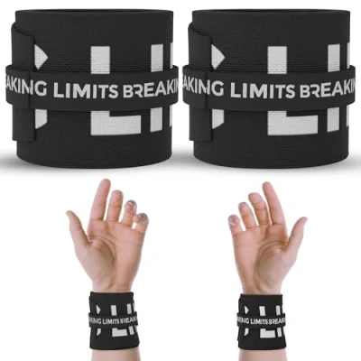 Imagen de Breaking Limits Muñequeras de Fuerza para Entrenamiento Cruzado Muñequera Deportiva Gimnasio Crossfit Mujer Straps Gym y Hombres