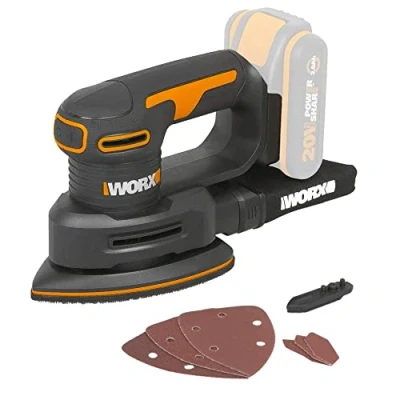 Imagen de Multilijadora 20V WORX PowerShare WX822.9 Sin batería, ni cargador sistema recolector de polvo, fijación por velcro, ajuste fácil y rápido