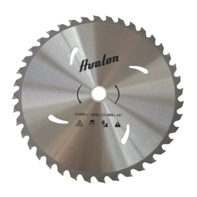 Imagen de Avalon PRO Disco de 40 Dientes Profesional para Desbrozadora, Cuchilla Especial Tallos Leñosos 255 x 1,4, longitud del diente widia 6,0 mm