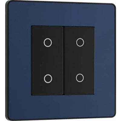 Imagen de BG Electrical Evolve Interruptor regulador de intensidad doble tacto, maestro 2 vías