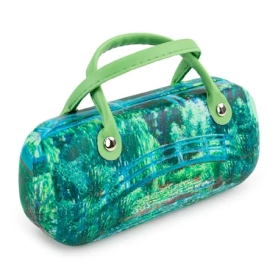 Imagen de PracticDomus Funda Rígida Universal para Gafas, Cierre Flex y Asas Flexibles, Interior Forrado en Símil de Terciopelo (Monet)