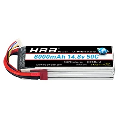 Imagen de HRB 6000mAh 14.8V 50C 4S Lipo batería Pack for Modelismo RC Car Heli Plane Boat Truck FPV Auto helicóptero avión Toys (Enchufe Deans T)