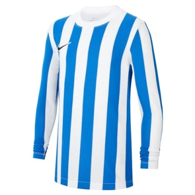 Imagen de Nike Unisex Niños Camiseta y Nk Df Strp Dvsn IV Jsy Ls, Blanco, Azul Real Negro, CW3825 102, L