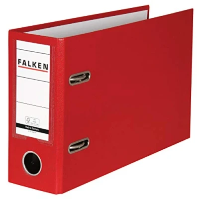 Imagen de Falken Archivador con formato especial para DIN A5, color rojo ancho