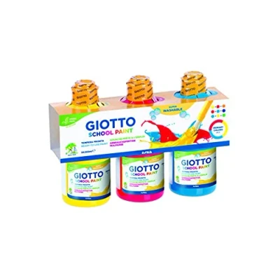 Imagen de Giotto Témpera Lavable Set 3 x 250 ml (Amarillo + Rojo Cyan)