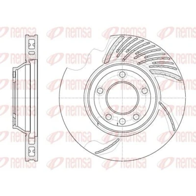 Imagen de REMSA 6769.11 Disco de freno Eje delantero, derecha 349,7, 349,7 34 5 ventilado PORSCHE: Cayenne, Panamera, VOLKSWAGEN: Touareg I, AUDI: Q7