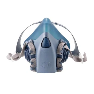 Imagen de 3M Mascara Media Silicona 7503Grande, 3M, Azul Adecuado para Ganadería