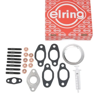Imagen de ELRING 722.050 Juego de montaje, turbocompresor con juntas instrucciones tornillos VOLKSWAGEN: Golf 5, Multivan 5 (7HM