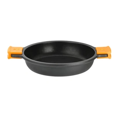 Imagen de BRA Cacerola Baja, Aluminio Fundido, Negro, 45 cm