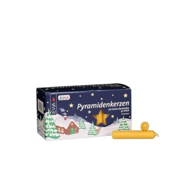 Imagen de Sigro 50 Velas piramidales de 14 x 74 mm, Cera, Amarillo, Talla única