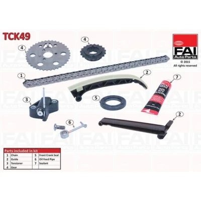 Imagen de FAI AutoParts TCK49 Juego de Cadena distribución con juntas, ruedas dentadas Símplex, pasadores SMART: City Coupe, Fortwo I Coupé