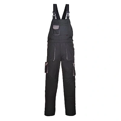 Imagen de Portwest TX12 Mono de Trabajo con Peto y Tirantes Hombre Texo Contraste Negro, 4XL