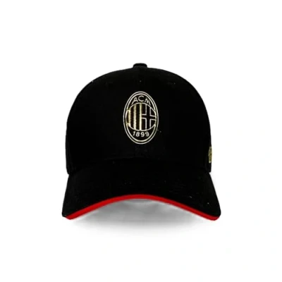 Imagen de AC Milan Gorra Trucker con Visera y Retina, algodón, poliéster, Gris, Negro, Rojo, Talla única Ajustable