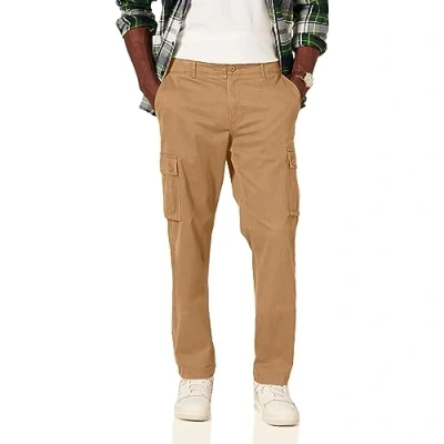 Imagen de Amazon Essentials Pantalón corto cargo, elástico y de corte clásico (disponible en tallas grandes largos especiales) Hombre, Marrón Caqui Oscuro, 40W / 32L