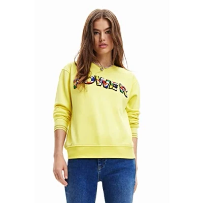 Imagen de Desigual Sweat_Power 8035 Sudadera, Amarillo, M para Mujer