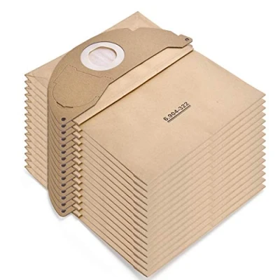 Imagen de Rebirthcare 15 Bolsas de aspiradoras 6.904 322.0 para Kärcher Serie WD2 MV2 WD 2.200 a 2.550 filtro papel A2004 A2054 A2099 Bolsa