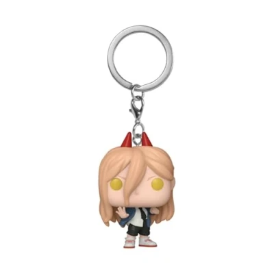Imagen de FUNKO Pop! Keychain: CSM Power Chainsaw Man Minifigura de Vinilo Coleccionable Llavero Original Relleno Calcetines Idea Regalo Mercancia Oficial Anime Fans