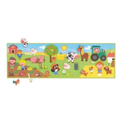 Imagen de Janod Magnéti&#039;Stories La Granja Juego Educativo Magnético 30 Imanes Juguete Infantil De Cartón FSC Desarrolla Imaginación y Motricidad Fina A Partir 3 Años, J05451