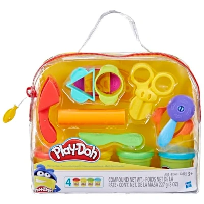 Imagen de Play Doh Set de iniciación 9 Accesorios, 4 Botes Juguetes preescolares